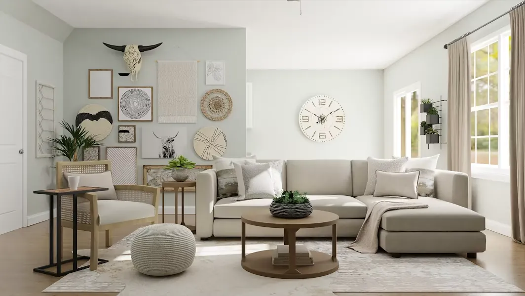 A bright living room after a MaziClean home refresh